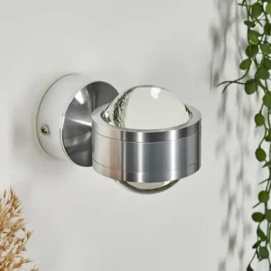 hofstein Applique murale Indore LED Aluminium, 2 lumières* Lampes En Verre