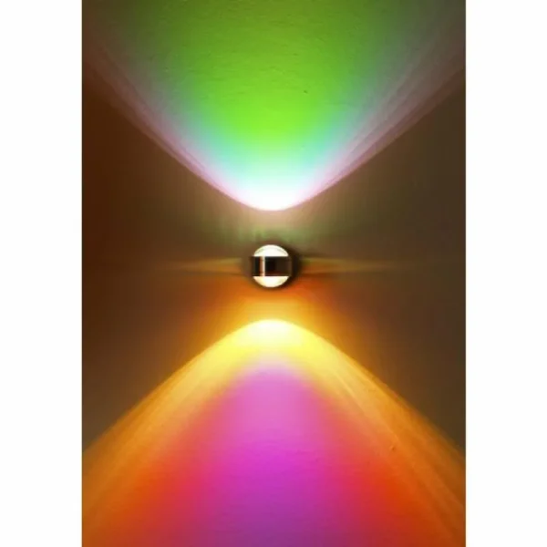 hofstein Applique murale Indore LED Aluminium, 2 lumières* Lampes En Verre