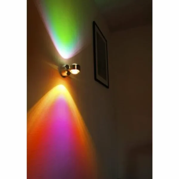 hofstein Applique murale Indore LED Aluminium, 2 lumières* Lampes En Verre