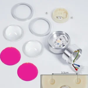 hofstein Applique murale Indore LED Aluminium, 2 lumières* Lampes En Verre