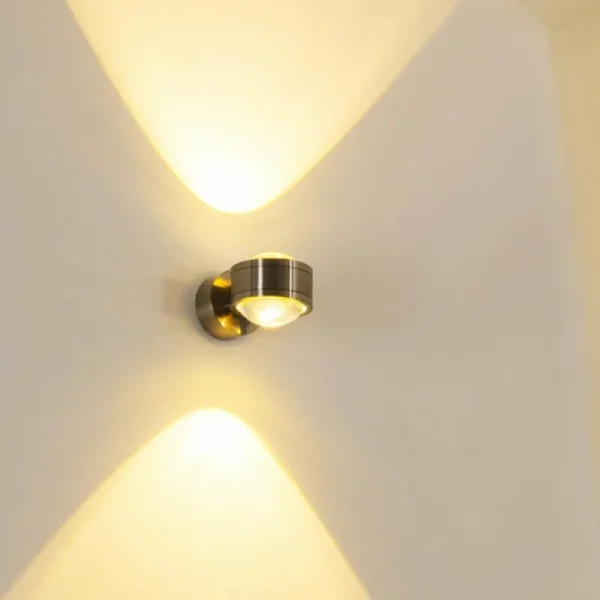 hofstein Applique murale INDORE LED Nickel mat, 2 lumières* Lampes Modernes