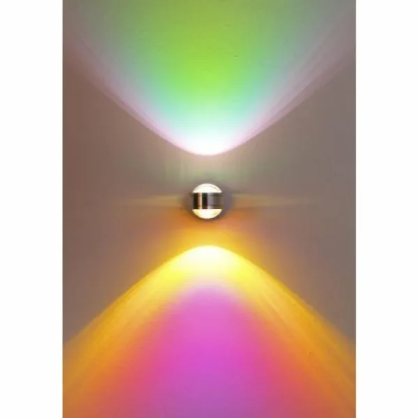 hofstein Applique murale Indore LED Aluminium, 2 lumières* Lampes En Verre