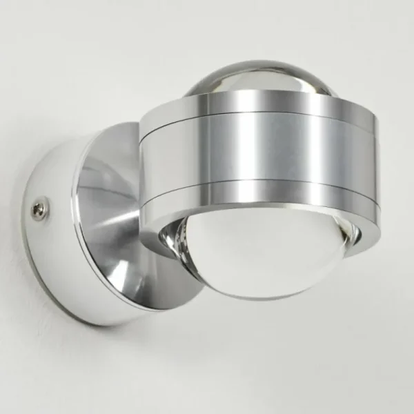 hofstein Applique murale Indore LED Aluminium, 2 lumières* Lampes En Verre