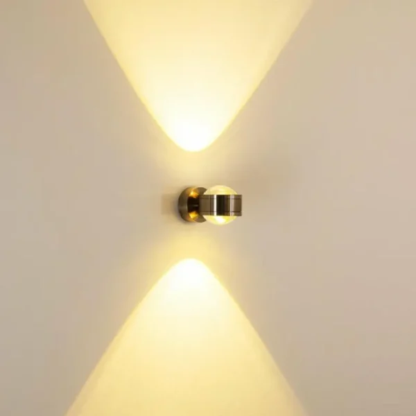 hofstein Applique murale INDORE LED Nickel mat, 2 lumières* Lampes Modernes