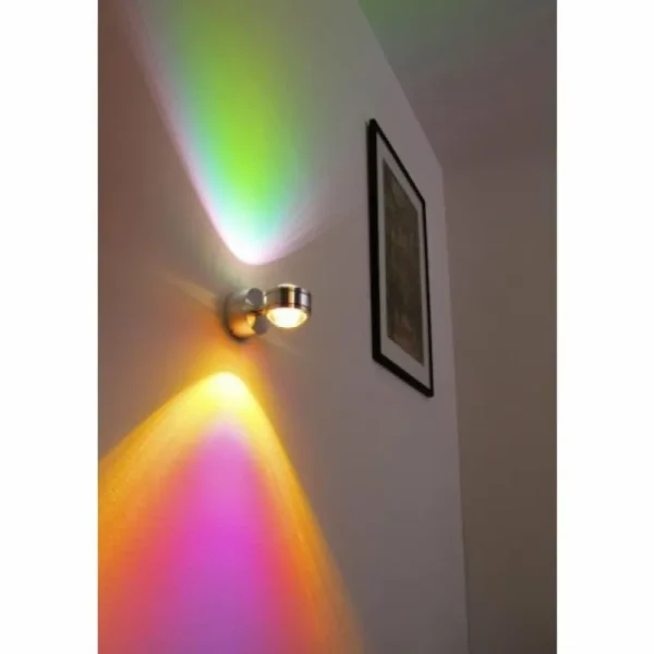 hofstein Applique murale Indore LED Aluminium, 2 lumières* Lampes En Verre
