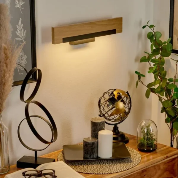 hofstein Applique murale Inzino LED Écru, Noir, 1 lumière* Lampes Modernes