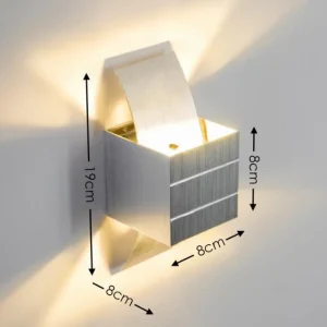 hofstein Applique murale Istanbul Acier inoxydable, 1 lumière* Lampes Modernes