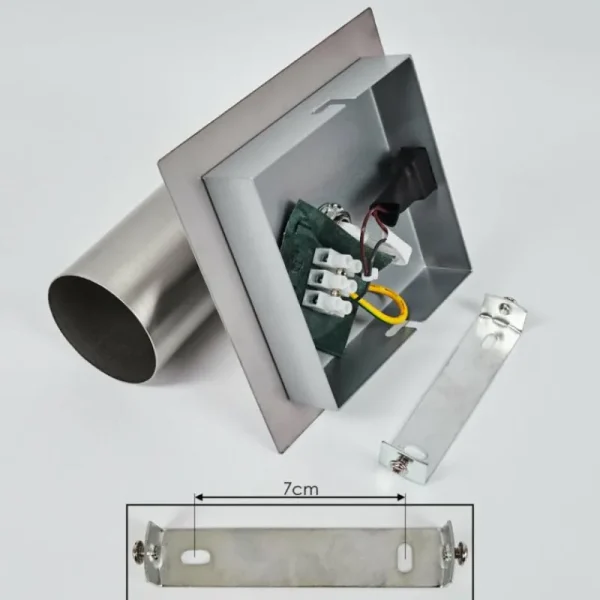 hofstein Applique murale Javel Chrome, Nickel mat, 1 lumière* Lampes Modernes
