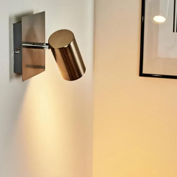hofstein Applique murale Javel Chrome, Nickel mat, 1 lumière* Lampes Modernes