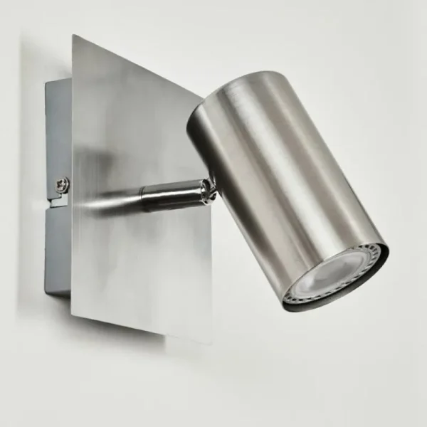 hofstein Applique murale Javel Chrome, Nickel mat, 1 lumière* Lampes Modernes