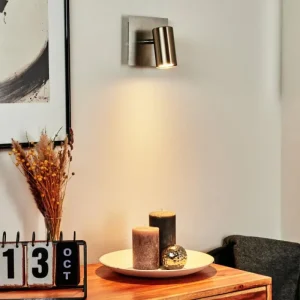 hofstein Applique murale Javel Chrome, Nickel mat, 1 lumière* Lampes Modernes