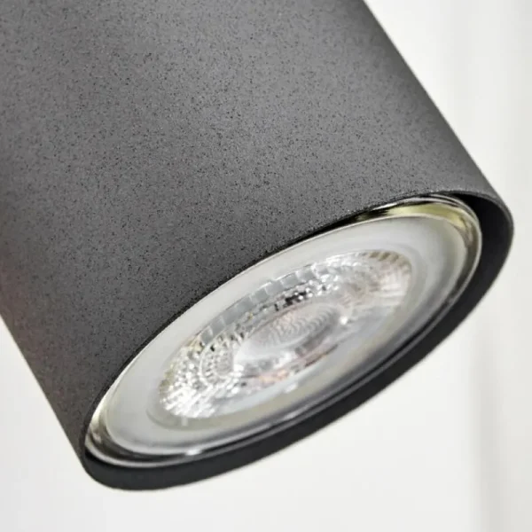 hofstein Applique murale Javel Gris, Couleur bois, Noir, 1 lumière* Lampes Modernes