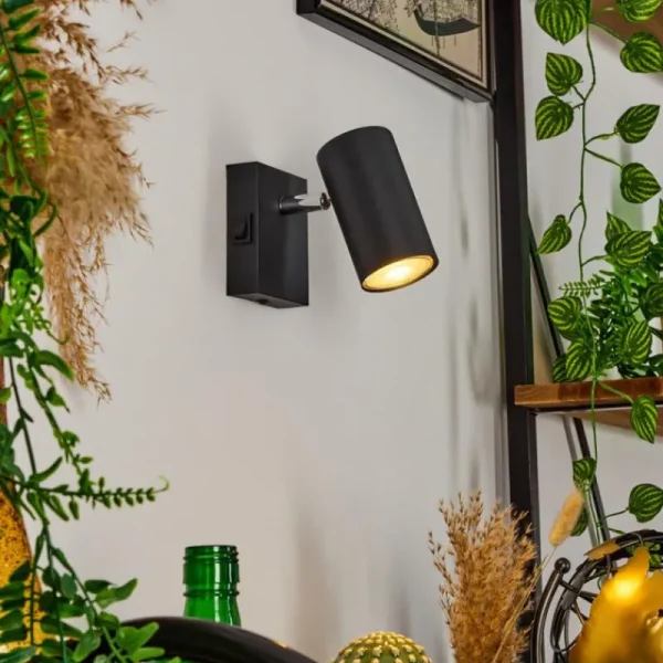 hofstein Applique murale Javel Noir, 1 lumière* Lampes Modernes