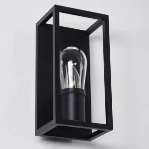 hofstein Applique murale Karlsborg Noir, 1 lumière* Lampes En Verre