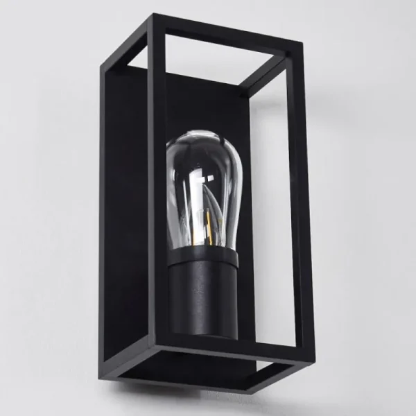 hofstein Applique murale Karlsborg Noir, 1 lumière* Lampes En Verre