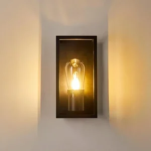 hofstein Applique murale Karlsborg Noir, 1 lumière* Lampes En Verre
