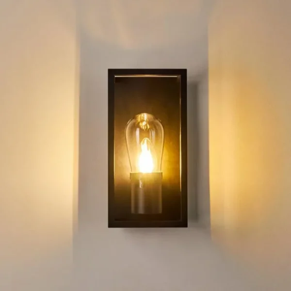 hofstein Applique murale Karlsborg Noir, 1 lumière* Lampes En Verre