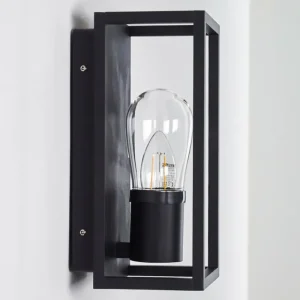 hofstein Applique murale Karlsborg Noir, 1 lumière* Lampes En Verre