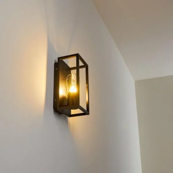 hofstein Applique murale Karlsborg Noir, 1 lumière* Lampes En Verre