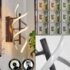 hofstein Applique murale Khovet LED Noir, 1 lumière* Lampes Modernes