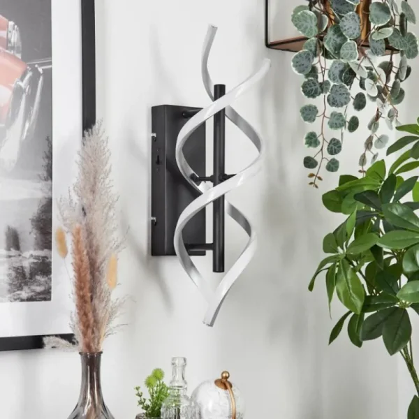hofstein Applique murale Khovet LED Noir, 1 lumière* Lampes Modernes