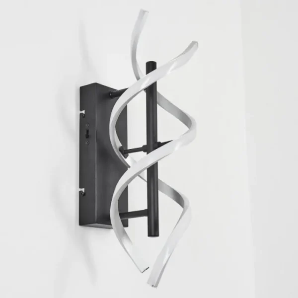 hofstein Applique murale Khovet LED Noir, 1 lumière* Lampes Modernes