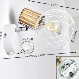 hofstein Applique murale Koler Blanc, 1 lumière* Lampes Modernes