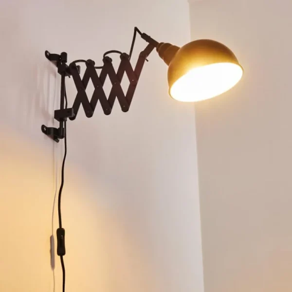 hofstein Applique murale Lasano Noir, 1 lumière* Lampes Modernes