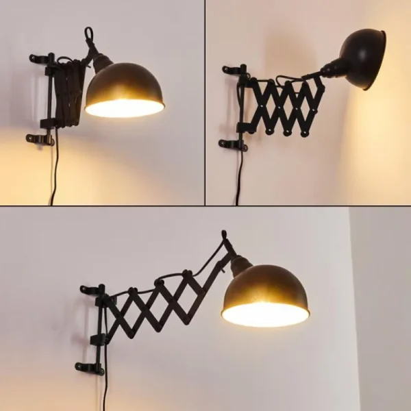 hofstein Applique murale Lasano Noir, 1 lumière* Lampes Modernes