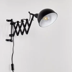 hofstein Applique murale Lasano Noir, 1 lumière* Lampes Modernes