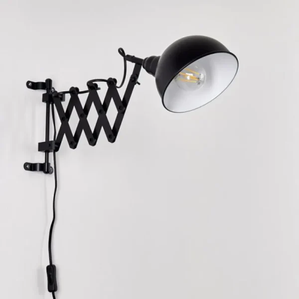 hofstein Applique murale Lasano Noir, 1 lumière* Lampes Modernes
