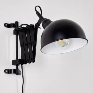 hofstein Applique murale Lasano Noir, 1 lumière* Lampes Modernes