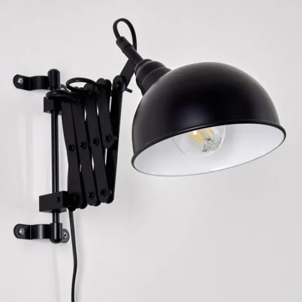 hofstein Applique murale Lasano Noir, 1 lumière* Lampes Modernes