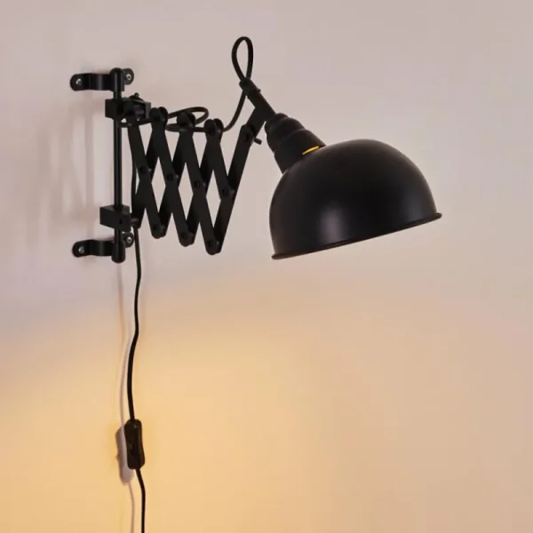 hofstein Applique murale Lasano Noir, 1 lumière* Lampes Modernes