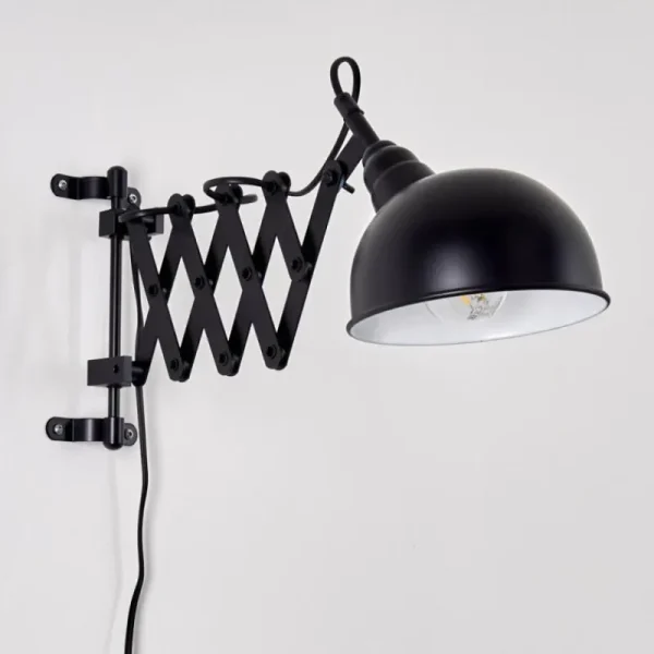 hofstein Applique murale Lasano Noir, 1 lumière* Lampes Modernes