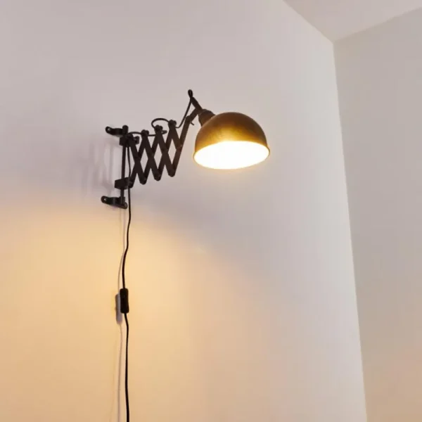 hofstein Applique murale Lasano Noir, 1 lumière* Lampes Modernes