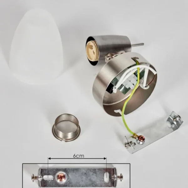 hofstein Applique murale Lejsta LED Nickel mat, 1 lumière* Lampes En Verre