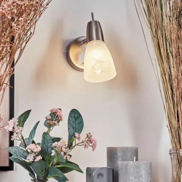 hofstein Applique murale Lejsta LED Nickel mat, 1 lumière* Lampes En Verre