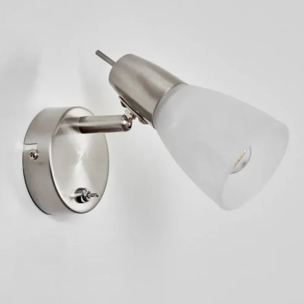 hofstein Applique murale Lejsta LED Nickel mat, 1 lumière* Lampes En Verre