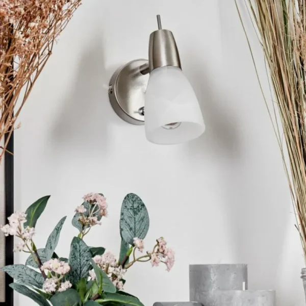 hofstein Applique murale Lejsta LED Nickel mat, 1 lumière* Lampes En Verre