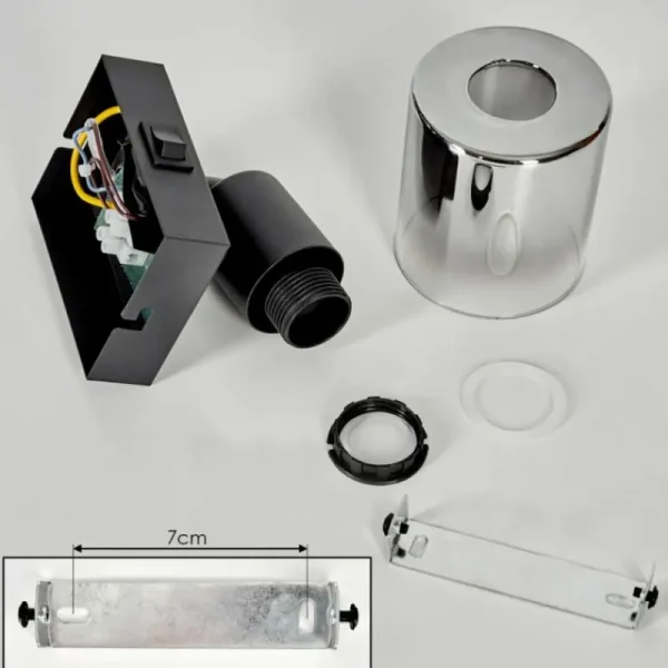 hofstein Applique murale Leteque Noir, 1 lumière* Lampes Modernes