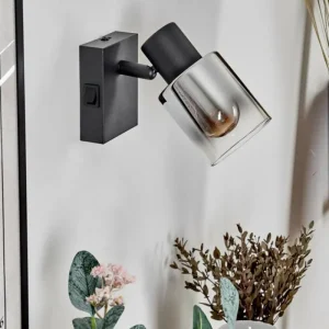 hofstein Applique murale Leteque Noir, 1 lumière* Lampes Modernes