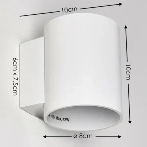 hofstein Applique murale Letsbo Blanc, 1 lumière* Lampes Modernes