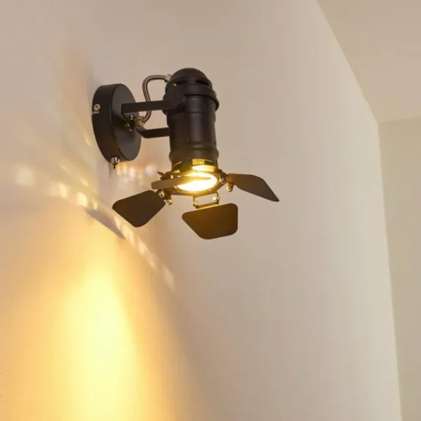 hofstein Applique murale Lichinga Noir, 1 lumière* Lampes Modernes