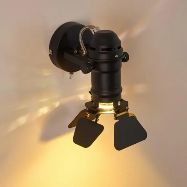hofstein Applique murale Lichinga Noir, 1 lumière* Lampes Modernes