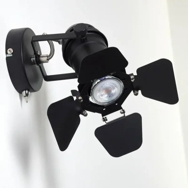 hofstein Applique murale Lichinga Noir, 1 lumière* Lampes Modernes