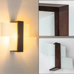 hofstein Applique murale Lovikka Bois foncé, 1 lumière* Lampes Modernes