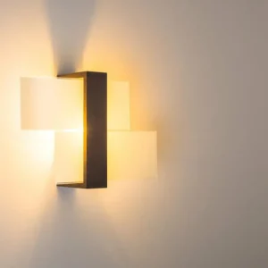 hofstein Applique murale Lovikka Bois foncé, 1 lumière* Lampes Modernes
