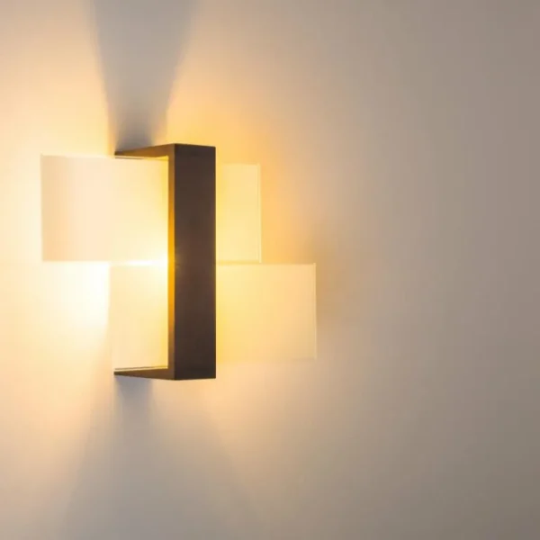 hofstein Applique murale Lovikka Bois foncé, 1 lumière* Lampes Modernes