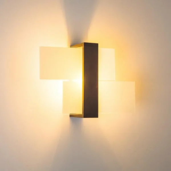 hofstein Applique murale Lovikka Bois foncé, 1 lumière* Lampes Modernes